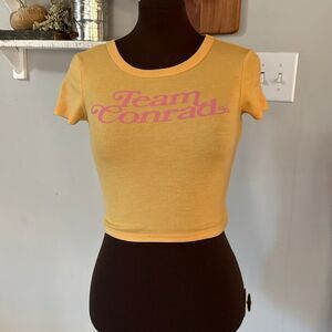 Amercian Eagle Team Conrad the summer I turned pretty crop t shirt womens size x